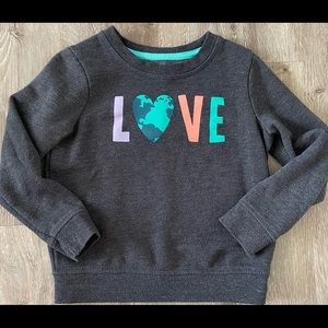 Toddler Girl Crew Neck Sweatshirt